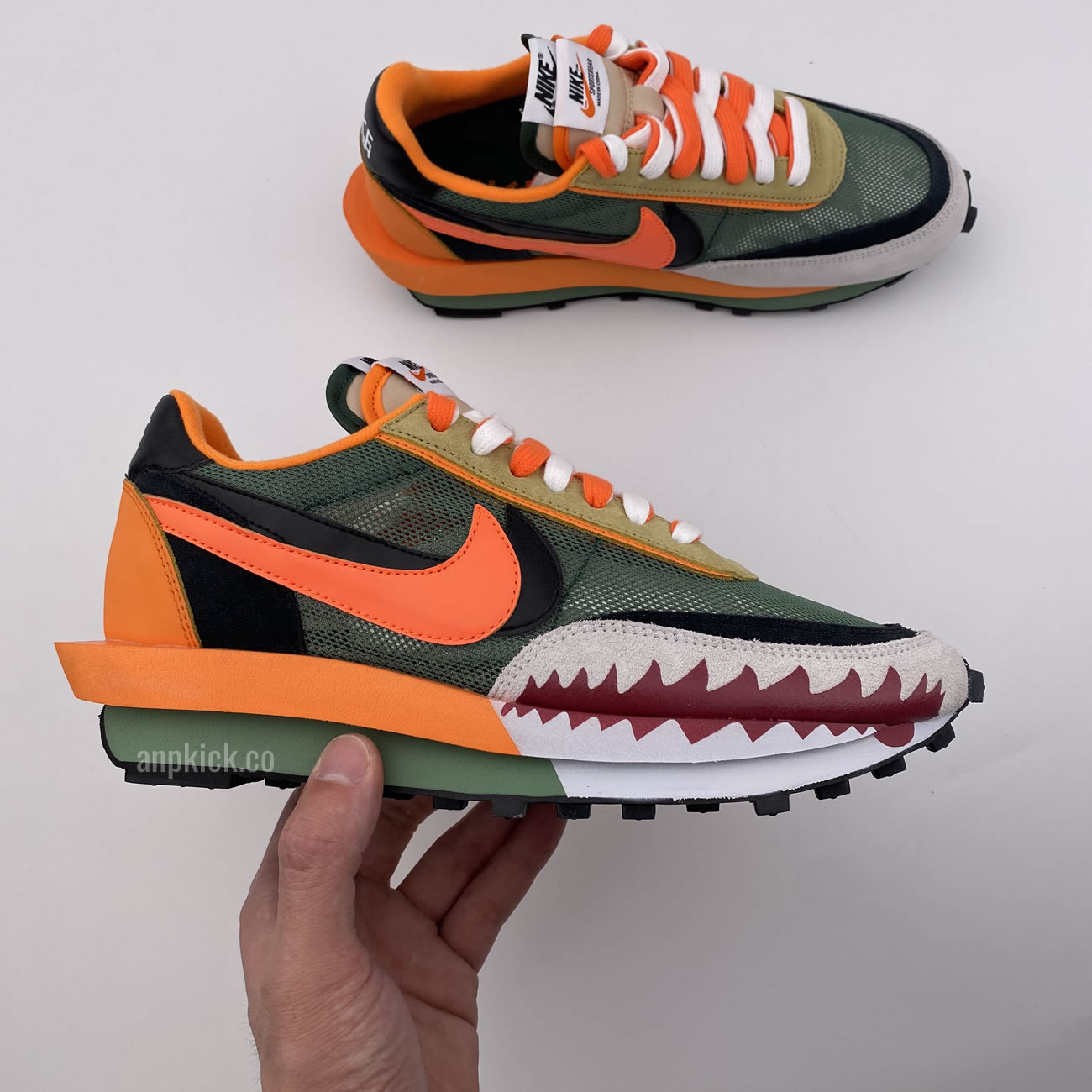 Bape Shark Mouth Sacai Nike Ldv Waffle Custom Shoes Bv0073 007 (9) - newkick.vip